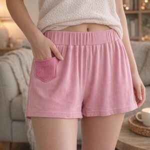 POL Light Pink Lounge Shorts With Pocket in Front Size Large NWOT